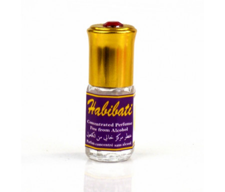 Parfum concentré sans alcool Musc d'Or "Habibati" (3 ml) - Pour femmes