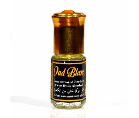 Parfum concentré sans alcool Musc d'Or "Oud Blanc" (3 ml) - Pour hommes