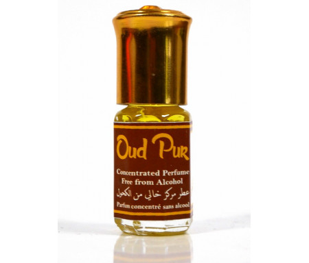 Parfum concentré sans alcool Musc d'Or "Oud Pur" (3 ml) - Hommes