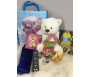 Pack Cadeau Garçon Musulman (3-5 ans) : Nounours avec les yeux - Livres - Bonbons Halal - Musc - Tapis de prière etc.