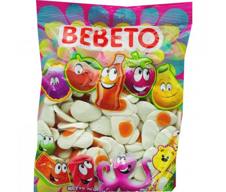 Bonbons Halal Omelettes sucrées au vrai jus de fruit 1kg (Format Familial) - Bebeto