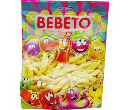 Bonbons Halal Bananes sucrées au vrai jus de fruit 1kg (Format Familial) - Bebeto