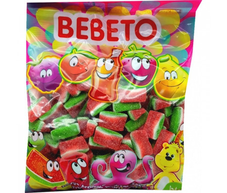 Bonbons Halal Pastèques sucrées au vrai jus de fruit 1kg (Format Familial) - Bebeto