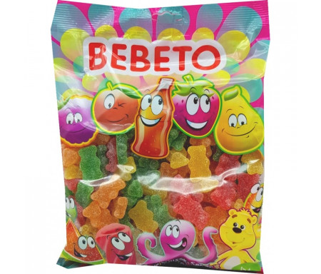 Bonbons Halal Bouteille Oursons sucrés au vrai jus de fruit 1kg (Format Familial) - Bebeto