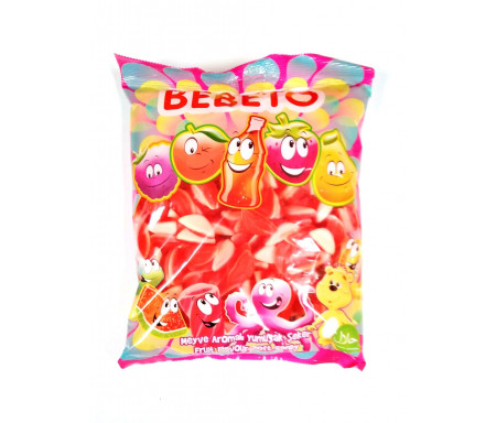 Bonbons Halal Lèvres sucrées au vrai jus de fruit 1kg (Format Familial) - Bebeto