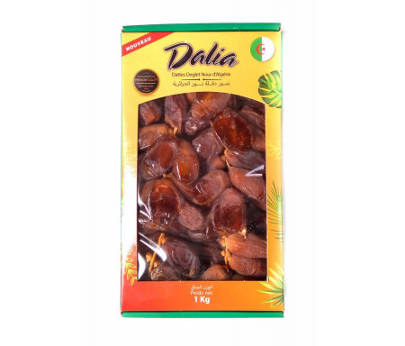 Dattes Fraîches Deglet Noor d'Algérie - Qualité supérieure (Taïbatte) - 1Kg