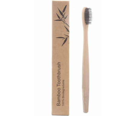 Brosse à Dent en Bambou 100% Naturelle & Biodégradable dans son étui