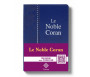 Le Noble Coran Bleu + QR Codes (Audio) en Arabe et Français