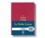 Le Noble Coran Rouge + QR Codes (Audio) en Arabe et Français 