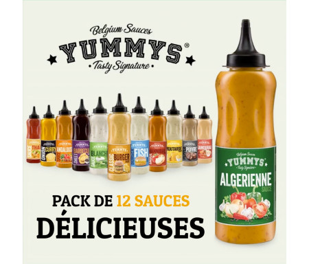 Pack de 12 Délicieuses Sauce Yummys en Tube de 950ml (12 x 950ml)