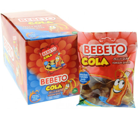 Boite de 12 sachets de confiseries bonbons Halal Bebeto "Drink Cola"