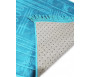 Tapis de luxe épais antidérapant et ultra-doux - Grande taille (80 x 120 cm) avec motifs Arabesque - Bleu turquoise
