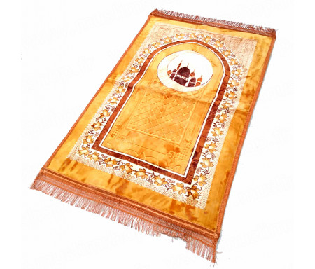 Tapis de luxe épais antidérapant et ultra-doux - Grande taille (80 x 120 cm) avec motifs - Rouge