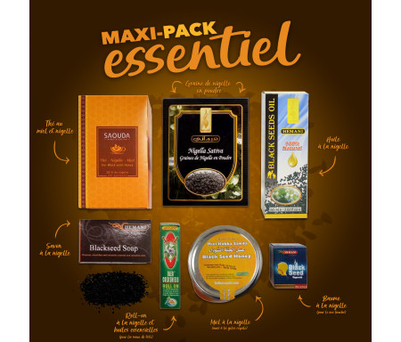 Pack Chifa Maxi produits essentiels à base de Miel et Nigelle Bio