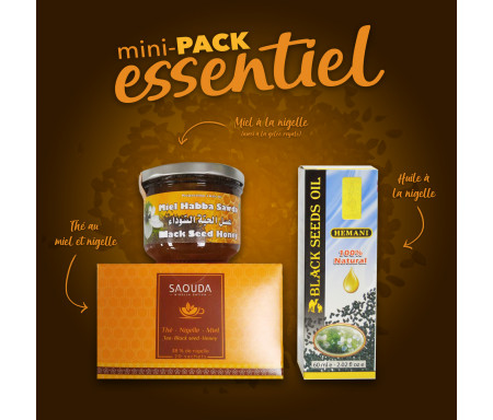 Pack Chifa Mini produits essentiels à base de Miel et Nigelle Bio
