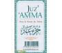 Juz' Amma avec le verset du trône - Français, Arabe et Phonétique (Vert)