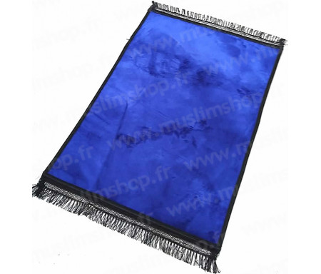 Tapis de luxe épais antidérapant et ultra-doux - Grande taille (80 x 120 cm) Uni et sans motif - Bleu