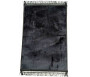 Tapis de luxe épais antidérapant et ultra-doux - Grande taille (80 x 120 cm) Uni et sans motif - Noir