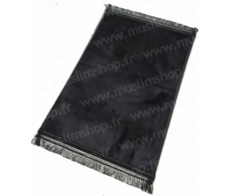 Tapis de luxe épais antidérapant et ultra-doux - Grande taille (80 x 120 cm) Uni et sans motif - Noir