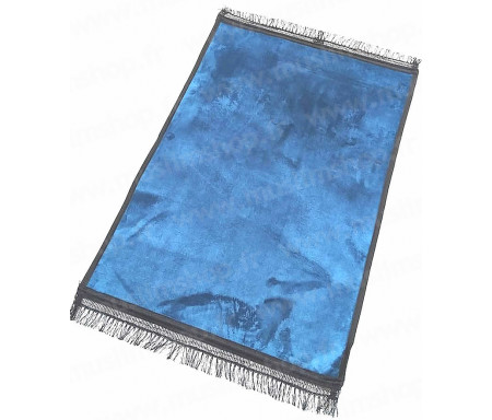 Tapis de luxe épais antidérapant et ultra-doux - Grande taille (80 x 120 cm) Uni et sans motif - Gris / Bleu ardoise
