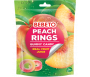 Bonbons Halal Peach Rings (Anneaux de Pèche) Gummy avec du vrai Jus de Fruit - Bebeto - Sachet 150gr