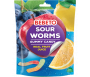 Bonbons Halal Sour Worms (Vers de terre) - Fabriqué avec du vrai Jus de Fruit - Sachet 150gr