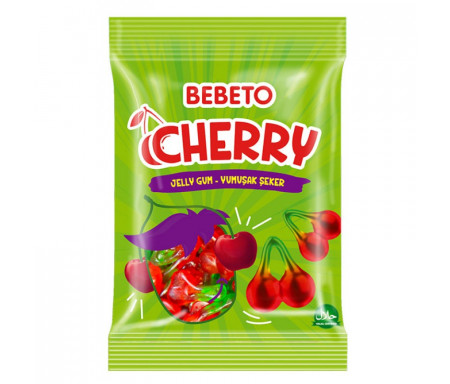 Bonbons Halal Cherry (Cerises) - Bebeto - Sachet 80gr