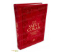 Le Saint Coran Bilingue (Arabe – Français) 14 x 19cm avec Pages Arc-en-Ciel (Rainbow) Couverture Daim Rouge