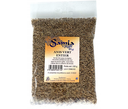 Anis Vert entier en Sachet de 100gr - SAMIA