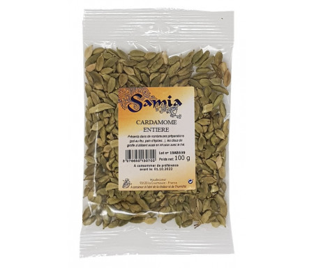 Cardamone Verte entière en Sachet de 50gr - SAMIA