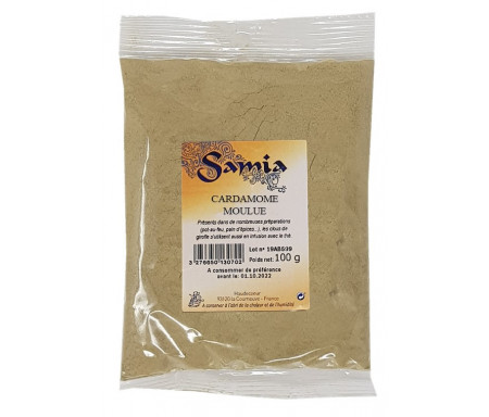 Cardamone Verte moulue en Sachet de 50gr - SAMIA