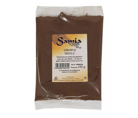 Clou de girofle moulu en Sachet de 100gr - SAMIA