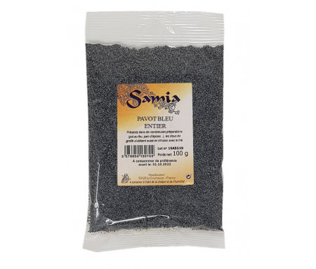 Pavot bleu entier en Sachet de 100gr - SAMIA