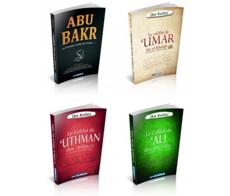  Pack 5 livres La biographie du prophète Muhammad (SAW) et des 4 califes bien guidés de l'islam (Abû Bakr, Omar, Ali et Uthmân) de l'imam Ibn Kathir