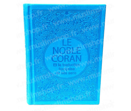 Le Saint Coran Arabe - Français (Format Poche) - Bleu clair