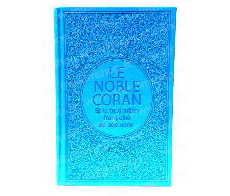 Le Saint Coran Arabe - Français (Grand Format) - Bleu clair