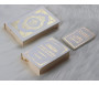 Pack Cadeau : Livres bilingues français/arabe Blanc Doré : Le Noble Coran, Riyad As-Salihîn (Le Jardin des Vertueux), La Citadelle du Musulman