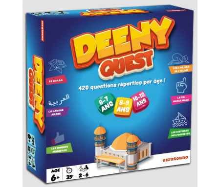 Deeny Quest : 420 questions réparties par âge !