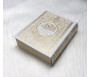 Le Saint Coran : arabe-français-phonétique - Transcription en caractères latins et traduction des sens en français - Couleur blanc doré