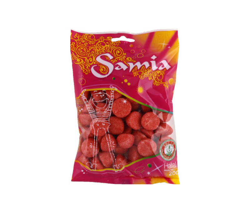 Bonbons halal fraises fondantes SAMIA : le sachet de 200 g à Prix Carrefour