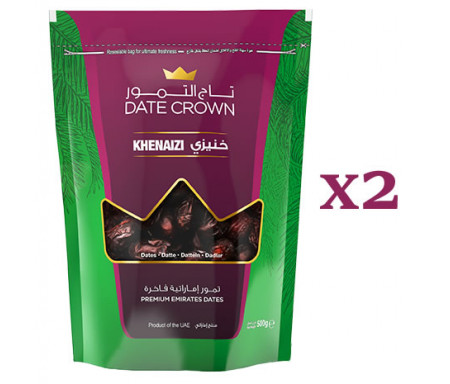 Pack 2 x Dattes Khenaizi 500gr - Crown