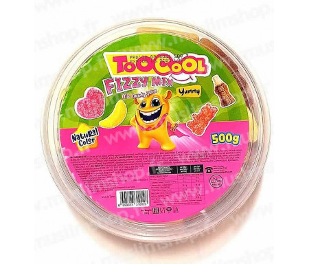 Bonbons gélifié Halal TooCool "Anneaux Pêche Acide" - 250gr