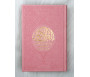 Le Saint Coran Rainbow (Arc-en-ciel) - Français/arabe avec transcription phonétique - Edition de luxe - Couverture Cuir Rose Claire dorée