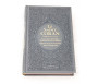 Le Saint Coran Rainbow (Arc-en-ciel) - Français/arabe avec transcription phonétique - Edition de luxe - Couverture Cuir Grise dorée