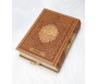 Le Saint Coran - Transcription phonétique (de l'arabe) et Traduction des sens en français et arabe - Edition de luxe (Couverture en cuir couleur Marron doré)
