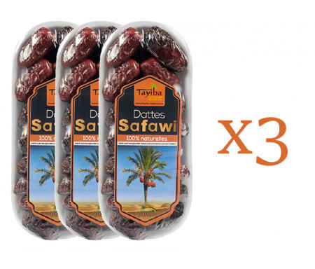 3 x Boîte de Dattes Safawi 300gr Ravier - Médine (Arabie saoudite)