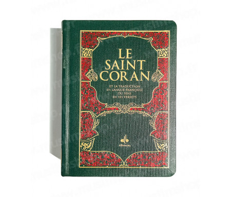 Le Saint Coran et la Traduction en langue française du sens de ses Versets Format Poche (10 x14) - Vert Clair