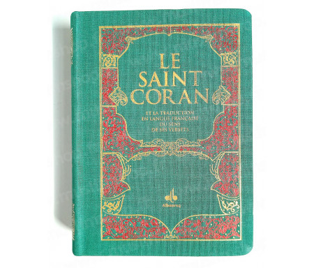 Le Saint Coran et la Traduction en langue française du sens de ses Versets Format Poche (10 x14) - Vert Clair