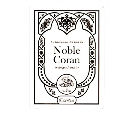 La traduction des sens du Noble Coran en langue française - Blanc doré (12 x 17 cm)
