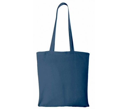 Grand Tote Bag / Sac en Tissus Bleu - 42 x 38 cm